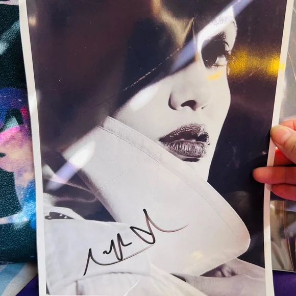 Angelina Jolie Autographed 8x10 w/ C.O.A. another 8x10 photo unsigned and book